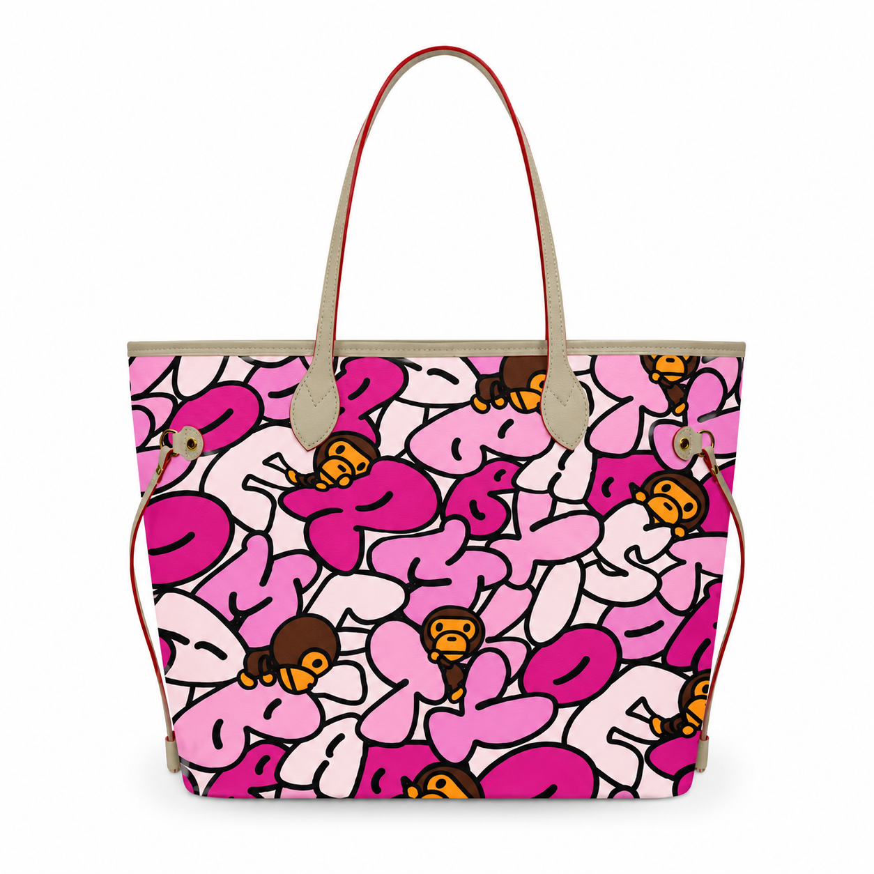 Pink Bape Tote Bag