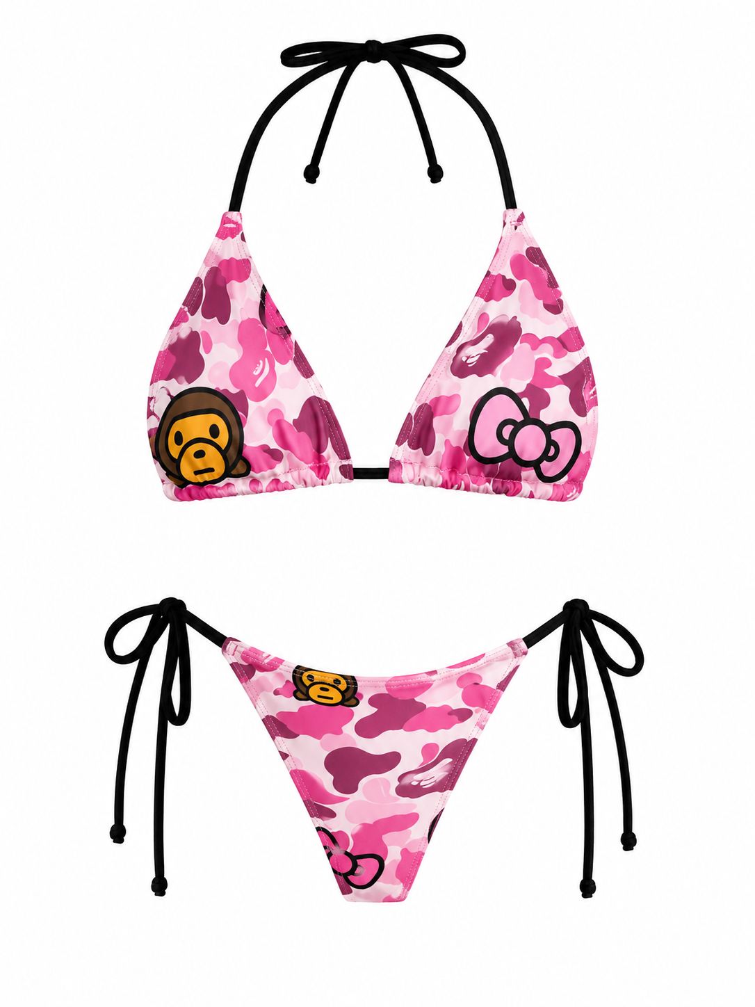 Pink Bape x Hello Kitty Swimwear